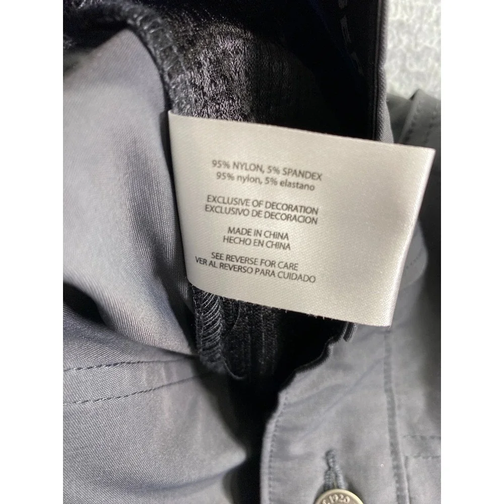 Eddie Bauer Men's Performance Tech Chino Pants Sz 36x32 Straight Dark Gray Smoke